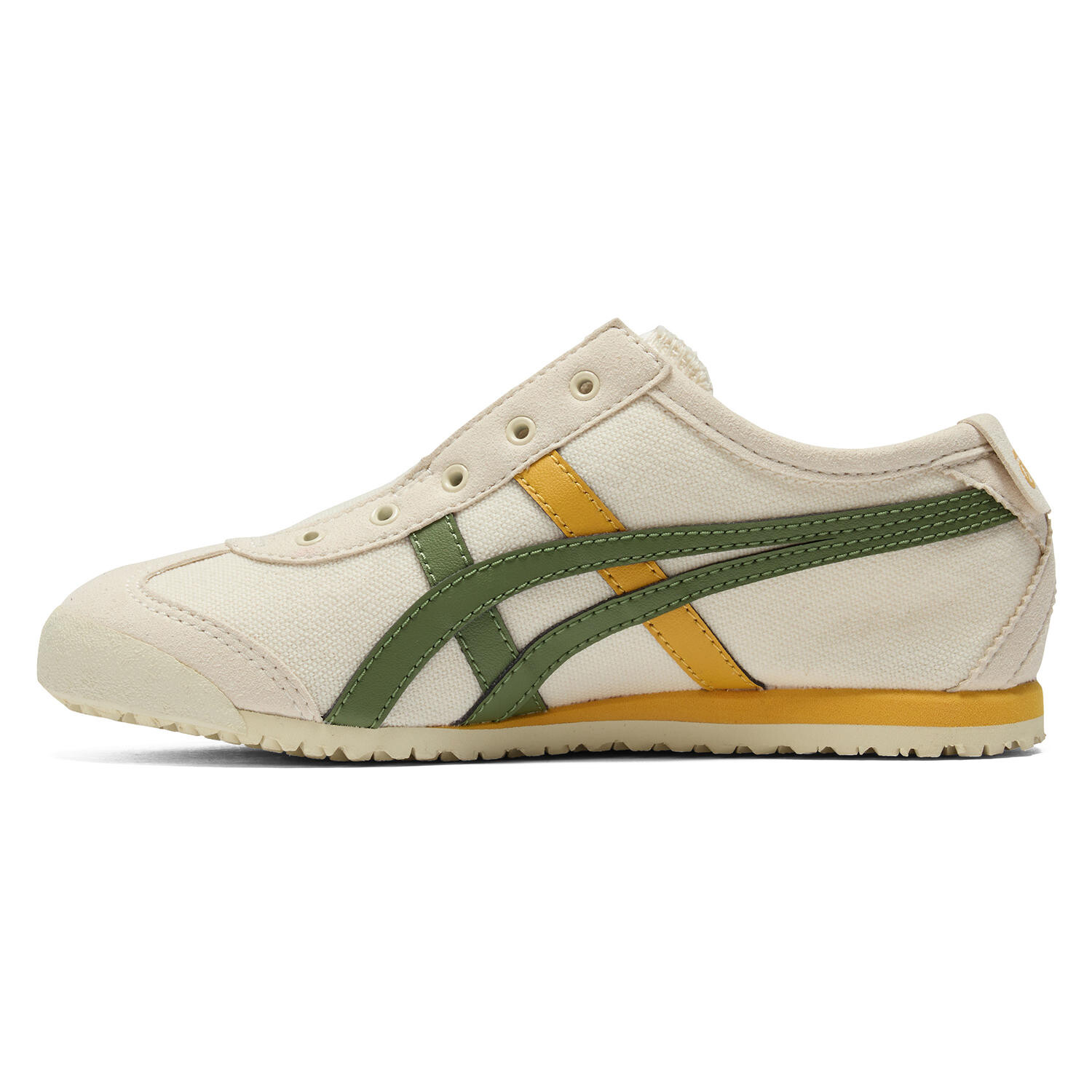 MEXICO 66 Детские кроссовки PS Low-top Коричневые, зеленые, желтые Onitsuka Tiger, коричневатый/зеленый/желтый — фото 2