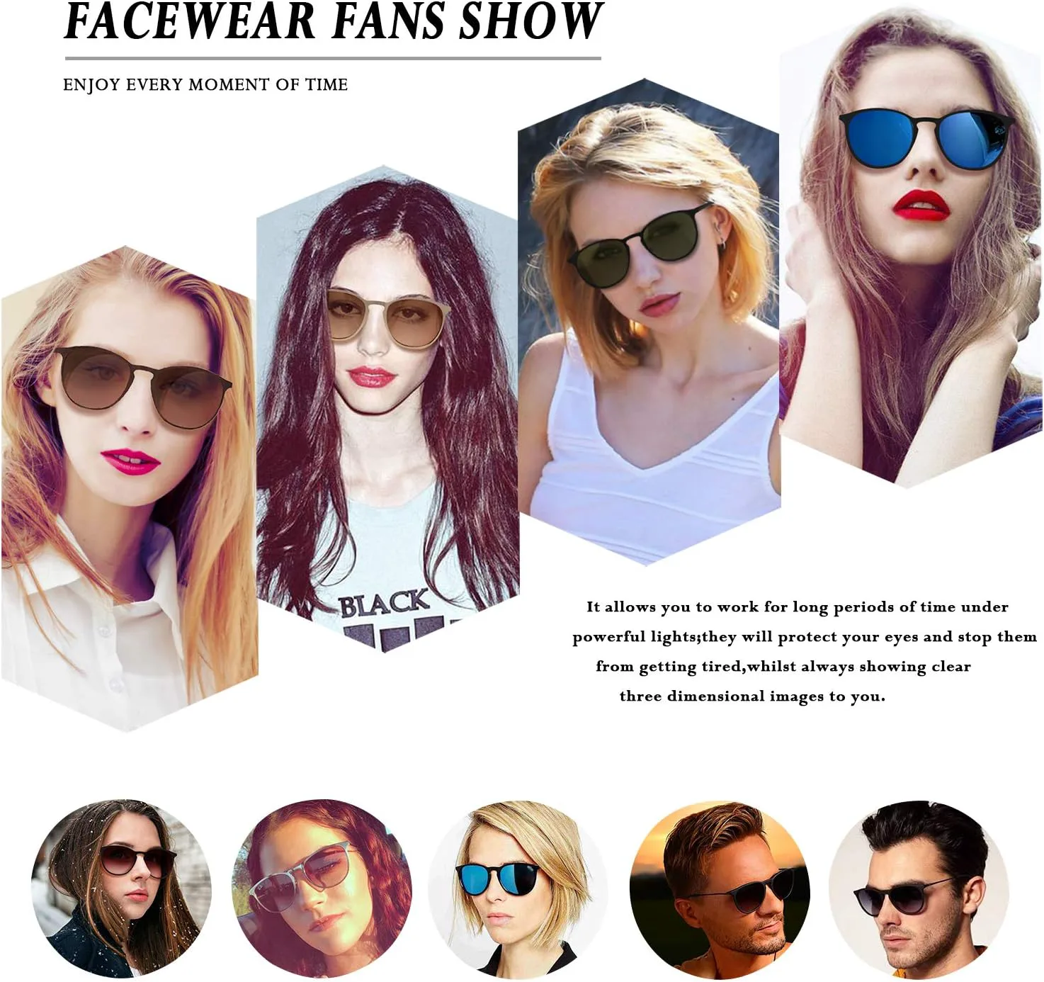 

Классические круглые солнцезащитные очки в стиле ретро с линзами UV400, металлической оправой, для мужчин и женщин, модель FW1006 C3, зеленые FaceWear, Green