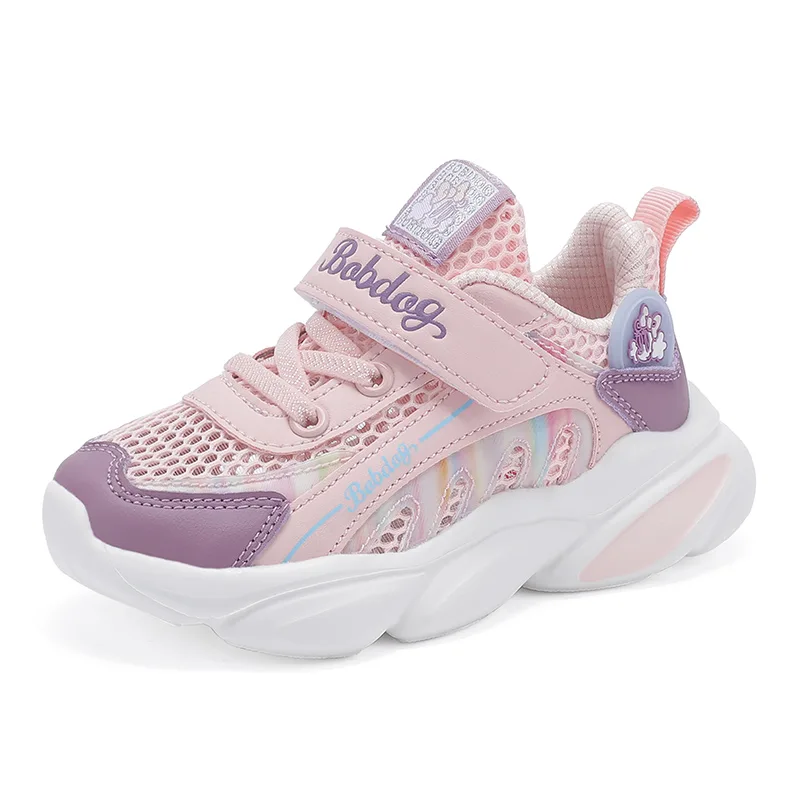 Детские кроссовки Mesh Kids Lifestyle BOBDOG, Soft Pink Lotus Root Purple — фото 3