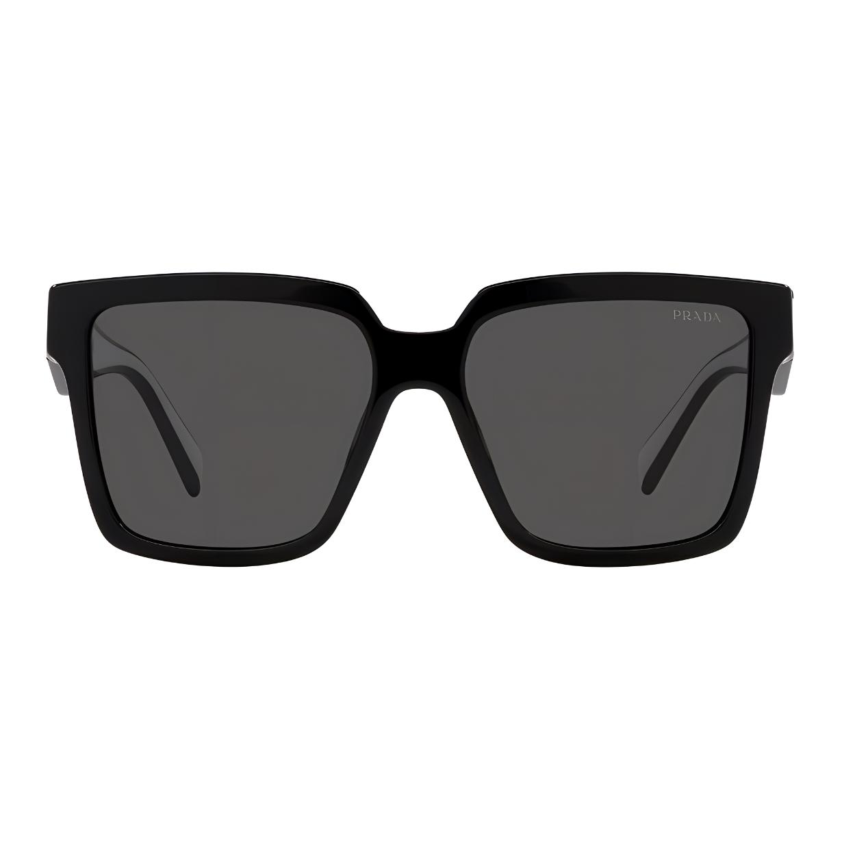 PRADA Ацетатные квадратные солнцезащитные очки унисекс черные, Black — фото 4