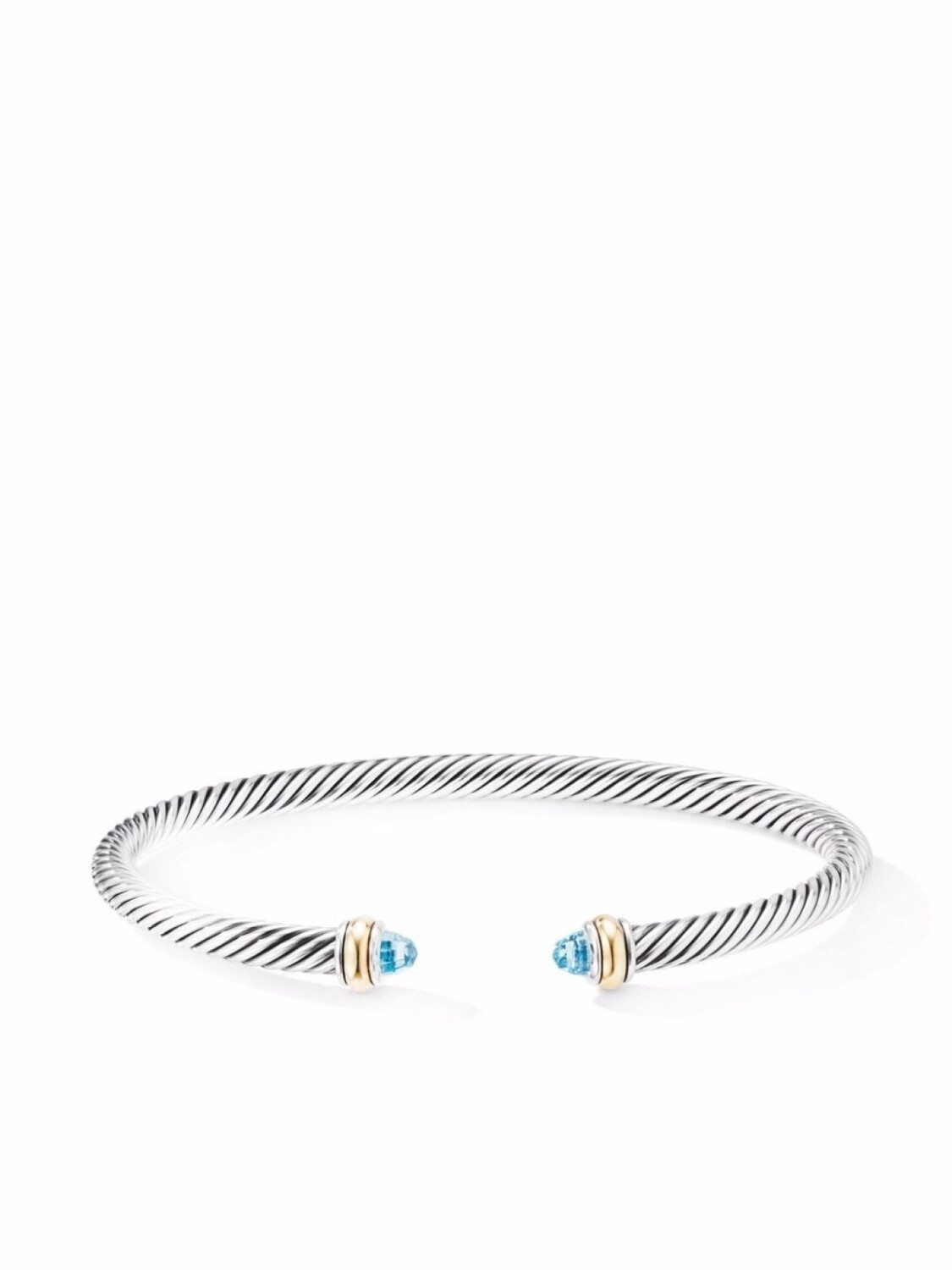 

Браслет Cable Classic из желтого золота и серебра David Yurman, серебряный