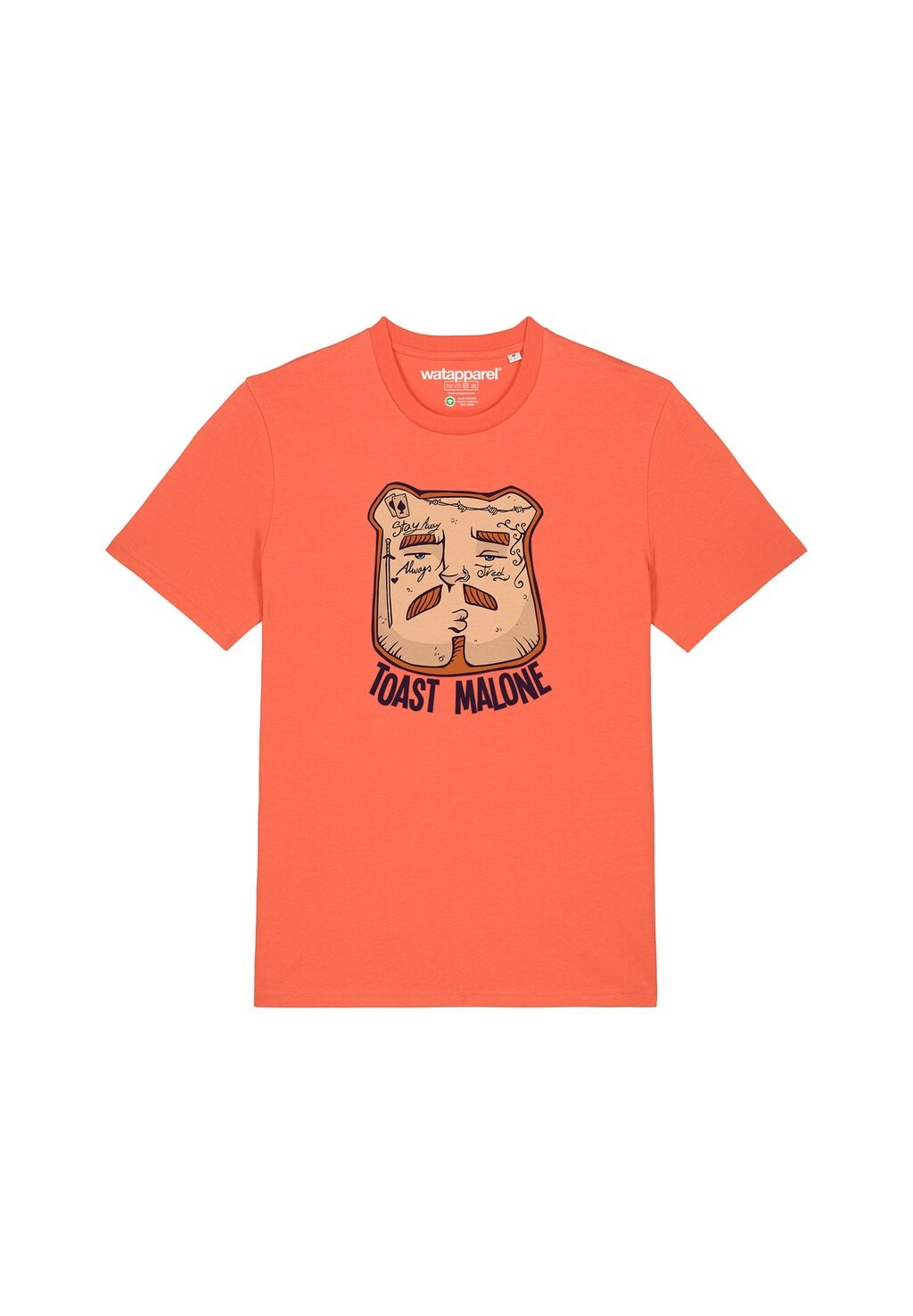 

Футболка с принтом TOAST MALONE watapparel, красный
