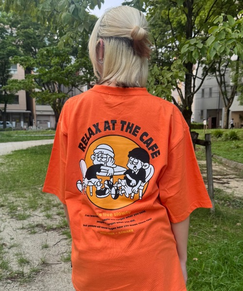 

Футболка унисекс NEWJACK x ATMARK, оранжевая