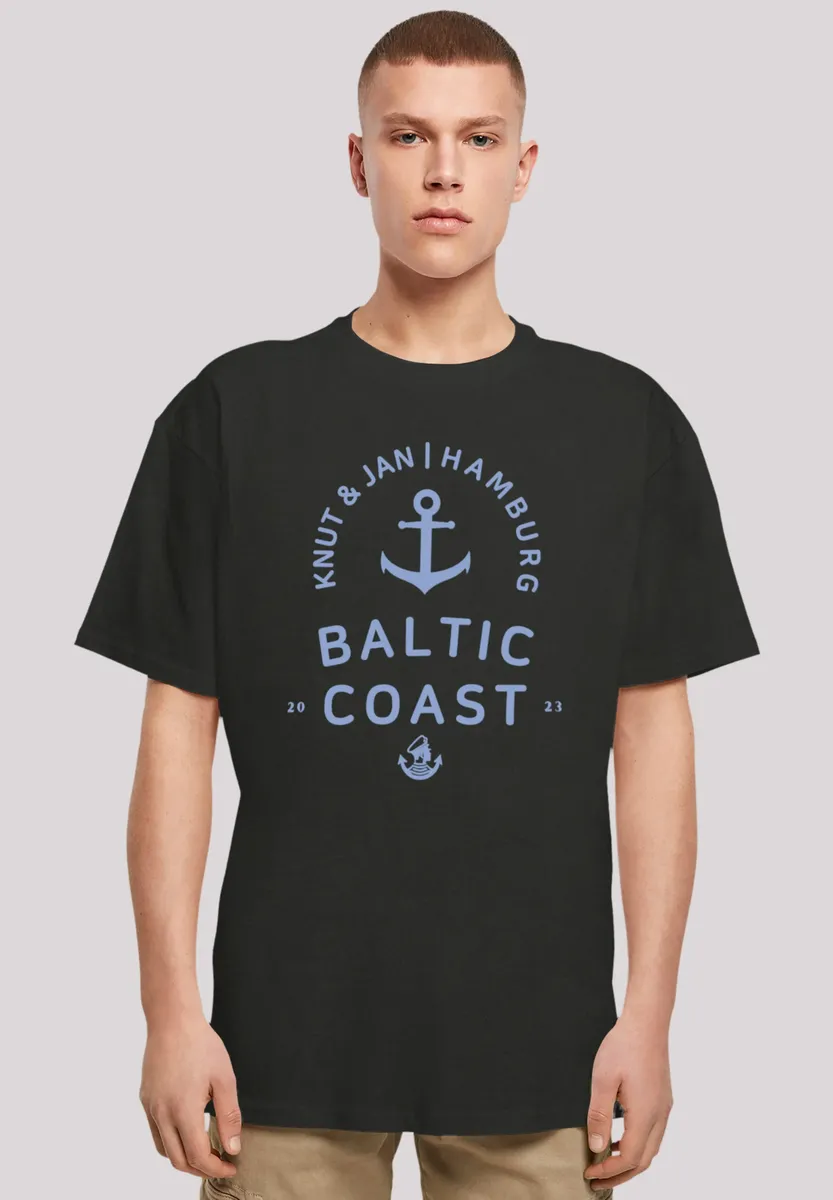 

F4NT4STIC Футболка "Baltic Sea Logo Knut & Jan Hamburg", принт, черный