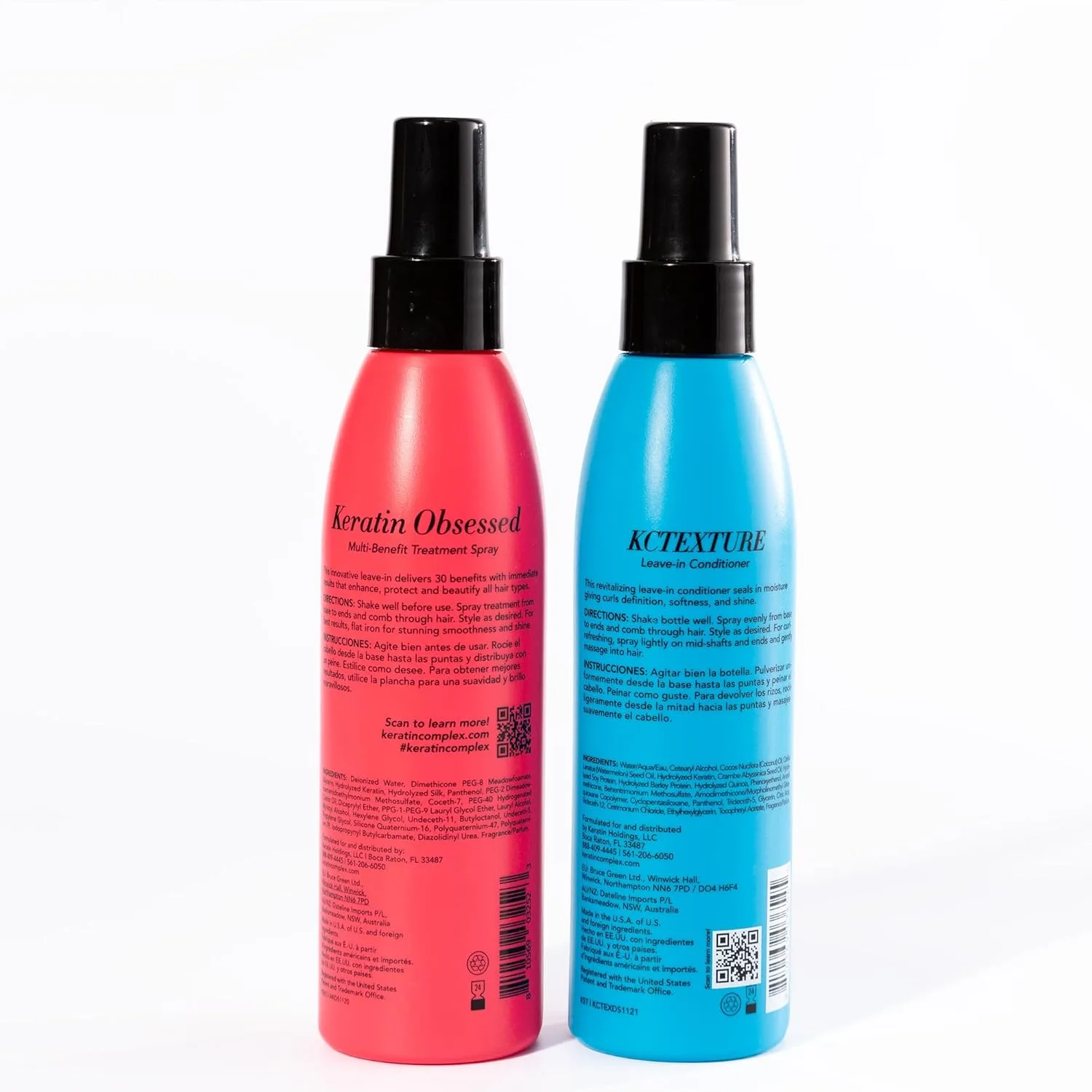 Набор для укладки кудрей Keratin Complex - Blow Dry Essential Curl Kit - Keratin Obsessed, 140 мл + несмываемый кондиционер KCTEXTURE, 140 мл — фото 2
