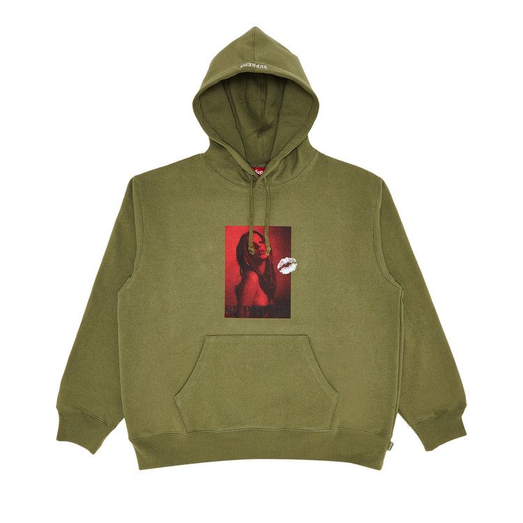 

Толстовка Supreme Kate Moss Hooded Sweatshirt, Light Olive