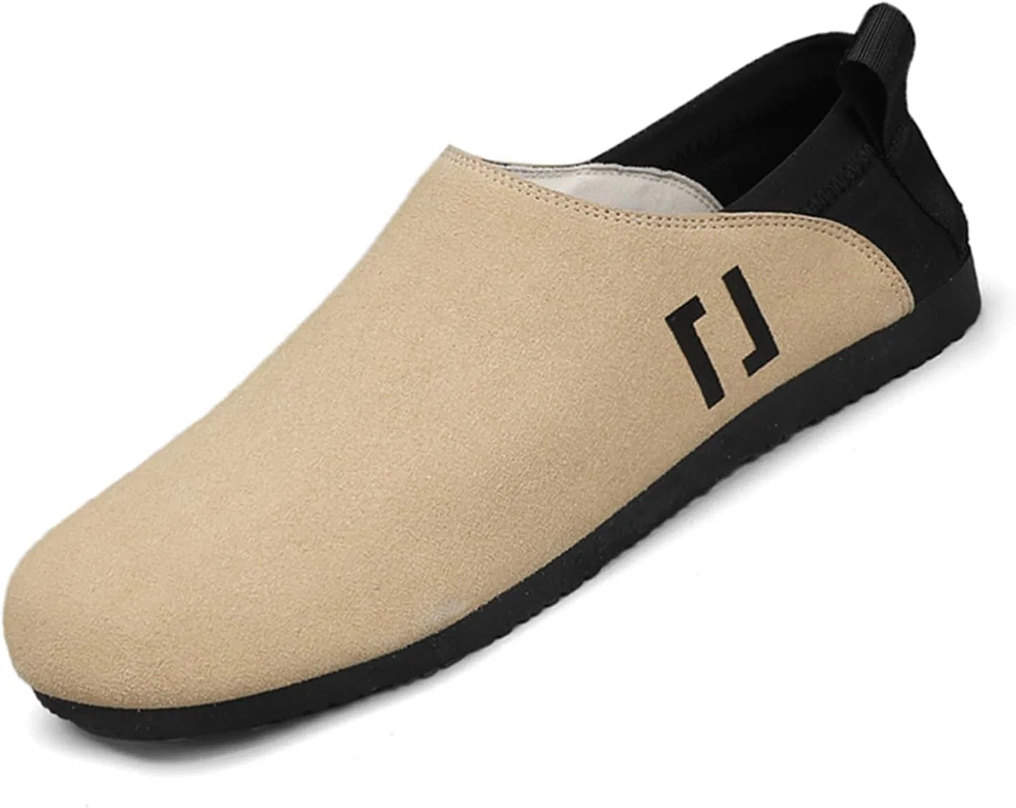 Мокасины повседневные замшевые Loafers бежевые JSDWNDO
