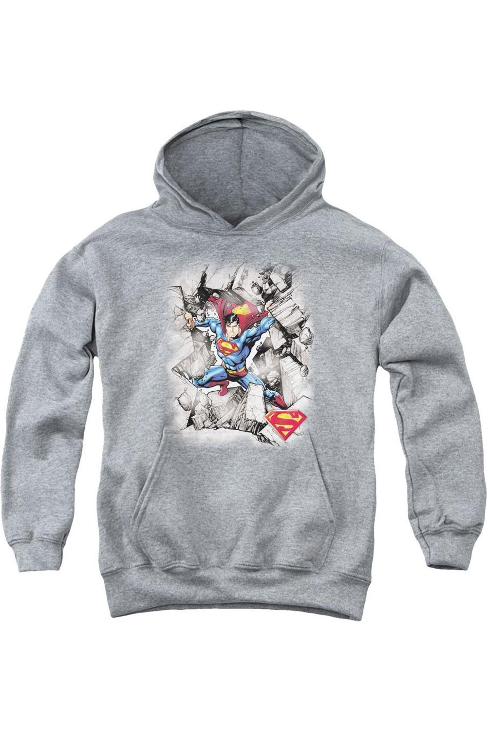 

Супермен Прорыв Молодости Толстовка с капюшоном Gildan, Athletic Heather