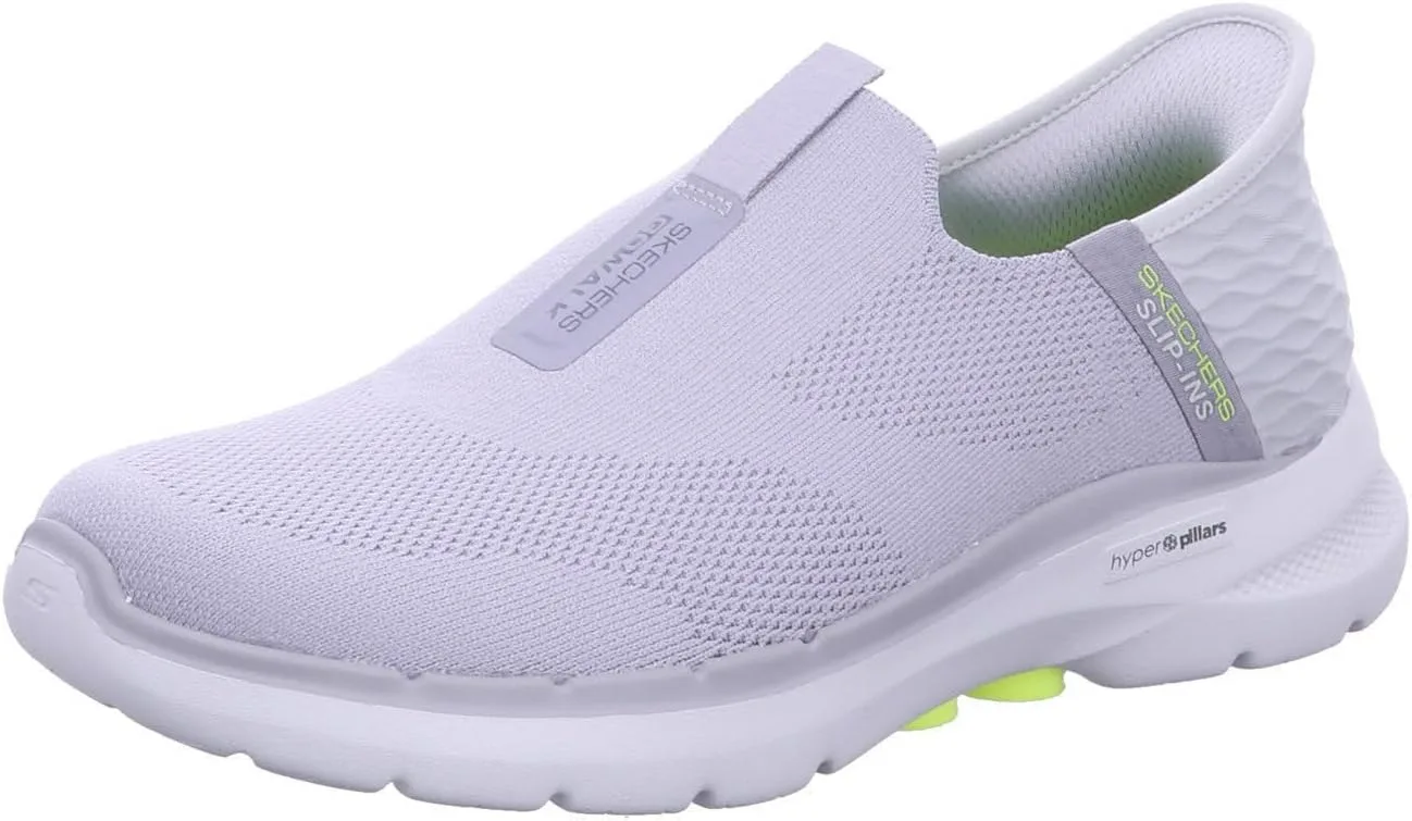 Слипоны Skechers Slip-ins: GO Walk 6 Easy On Slip-on Walking Trainers, серый