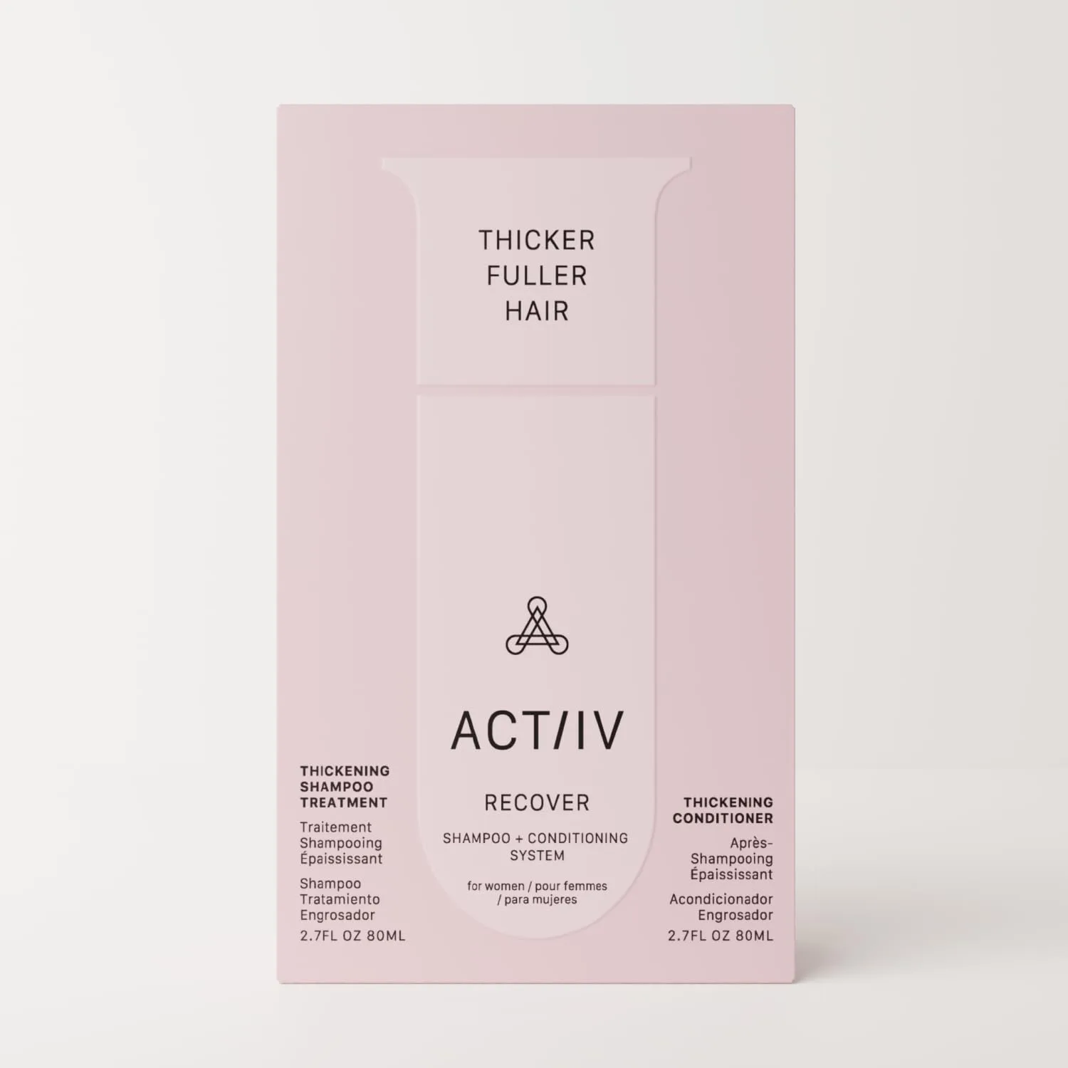 ACTIIV Recover Travel Duo для женщин: для более густых и здоровых волос, на растительной основе, безопасно для окрашенных волос, веган, для всех типов волос — фото 2