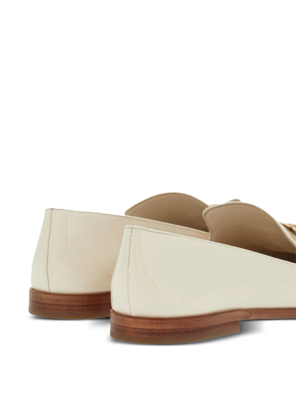 Ferragamo New Vara кожаные лоферы Salvatore Ferragamo, белый — фото 3