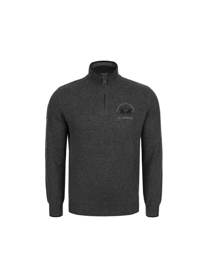 

La Martina Пуловер MBS314 темно-серого цвета