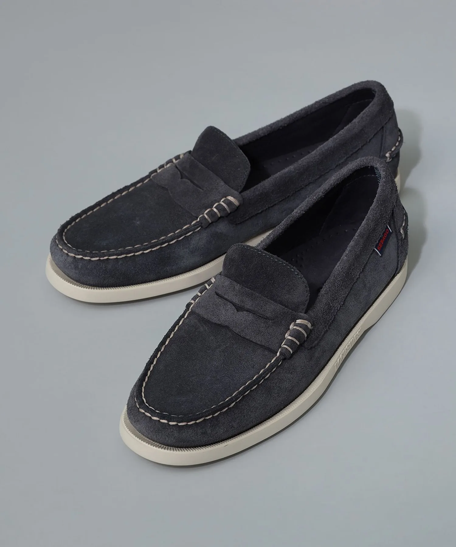 Мужские туфли лоферы из натуральной кожи Dan Boat SEBAGO синие