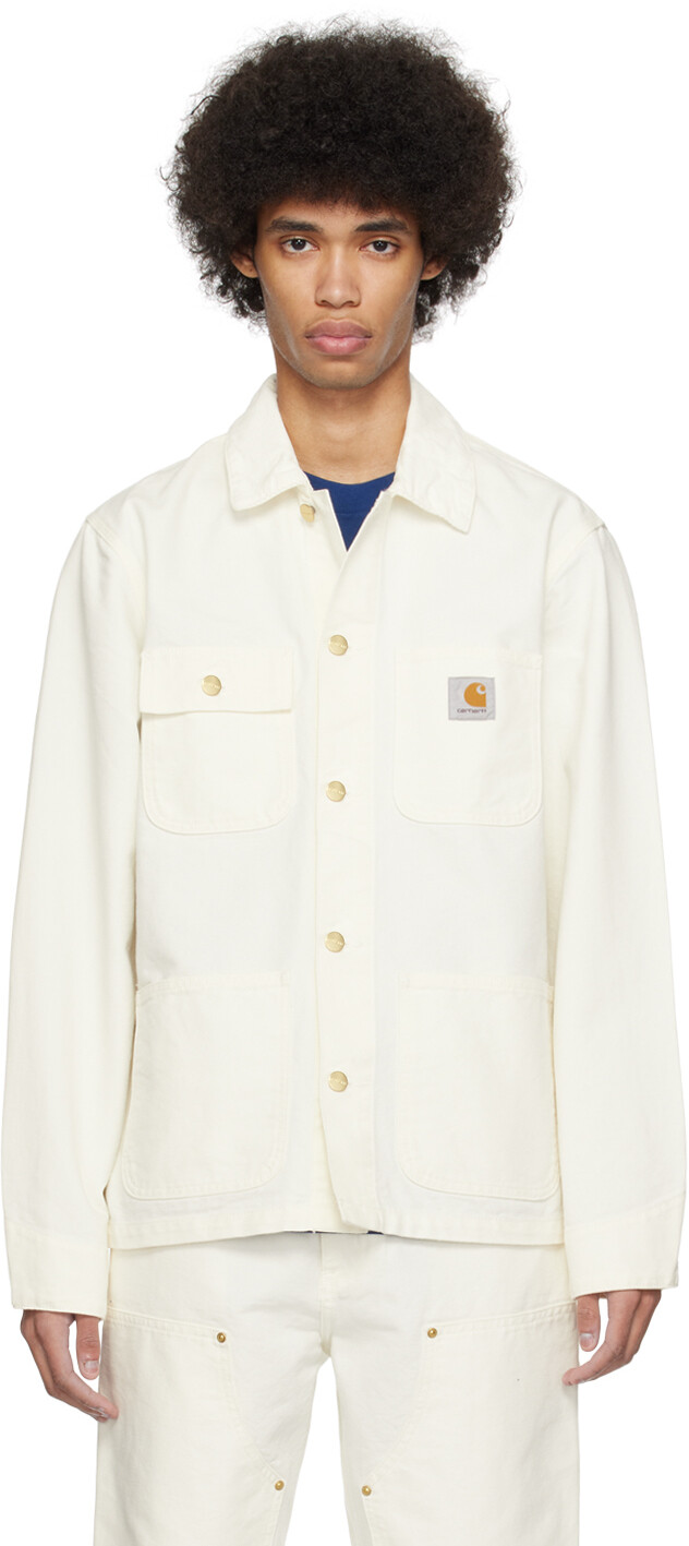 

Белая куртка «Мичиган» Carhartt Work In Progress, цвет Wax/Wax