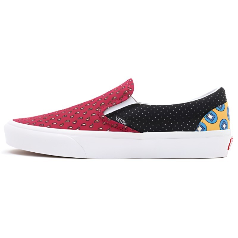 

Кроссовки Vans Slip-on Series Skateboard Shoes Unisex Low-Top Red Blue