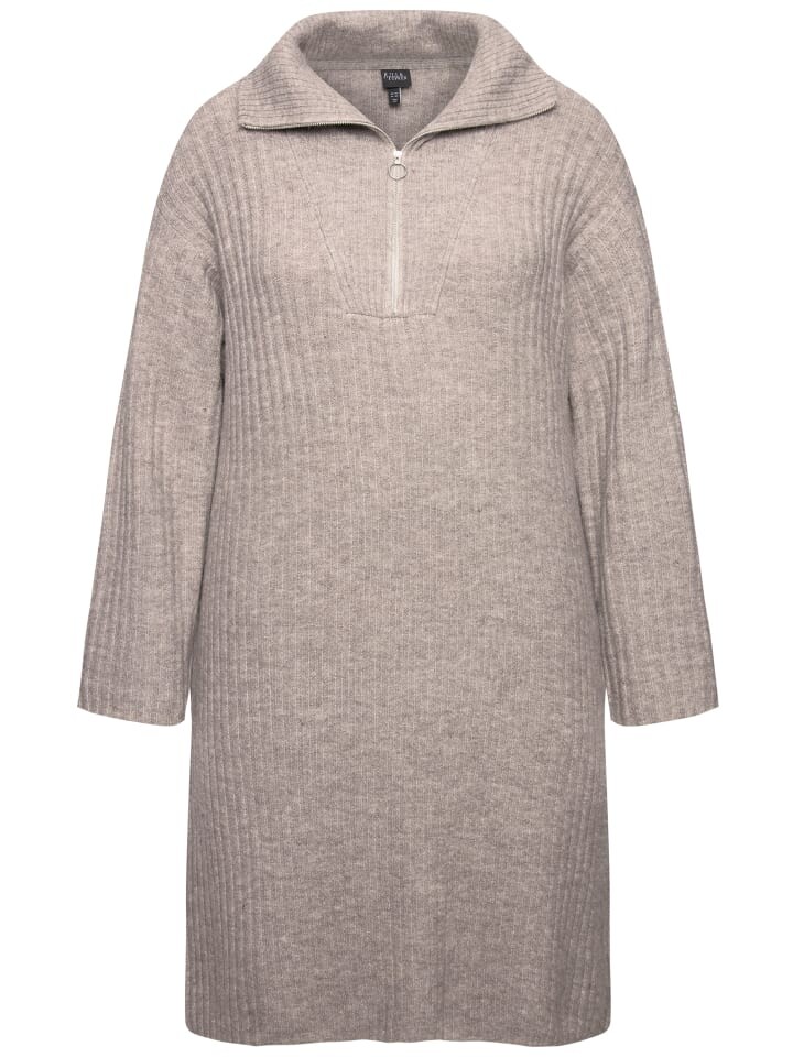 

Платье до колена Ulla Popken Midikleid, цвет kieselgrau