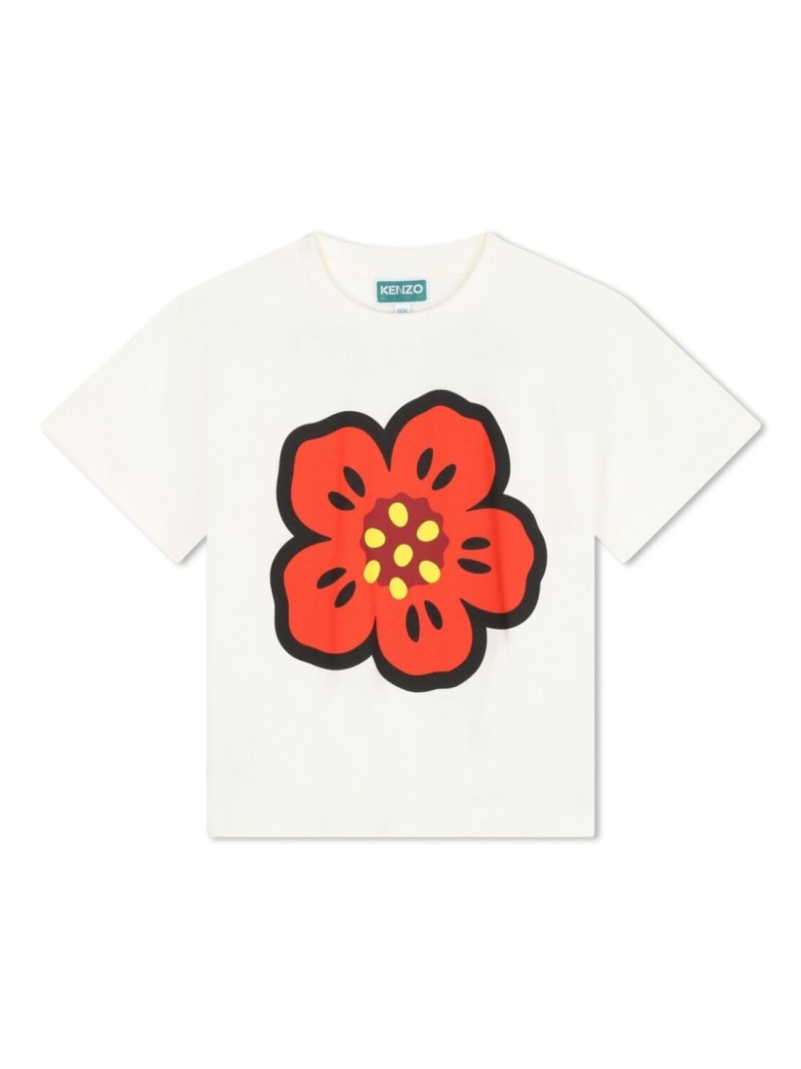 

Kenzo Kids футболка с принтом Boke Flower, белый