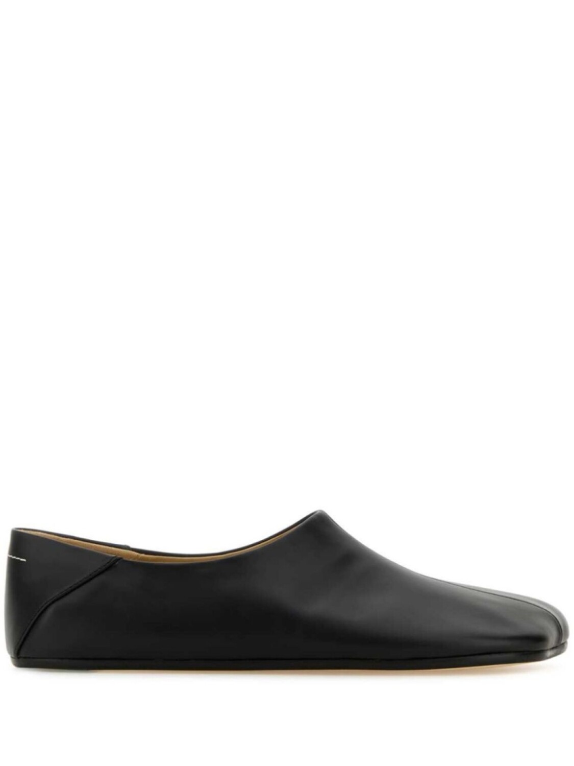 

Кожаные лоферы MM6 Maison Margiela, черный