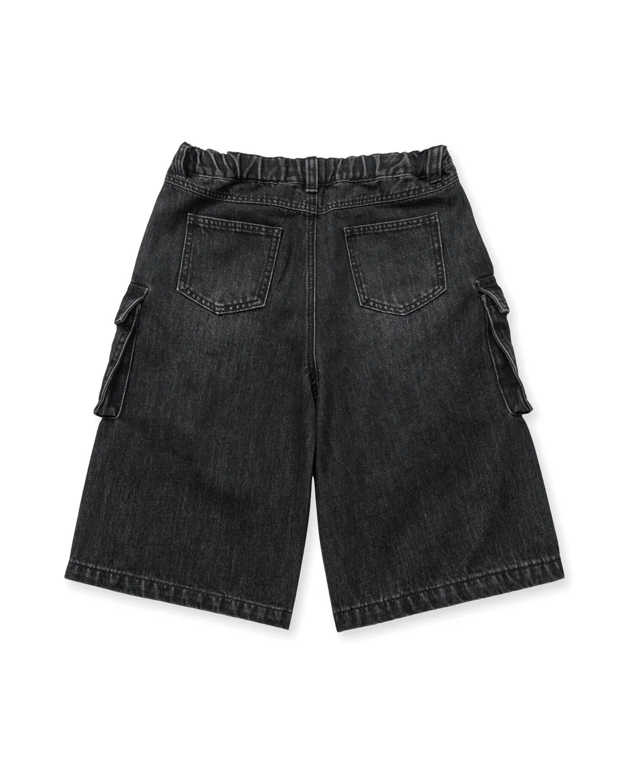 Детские джинсовые шорты-бермуды Brownbreath Kids, чёрные — фото 3