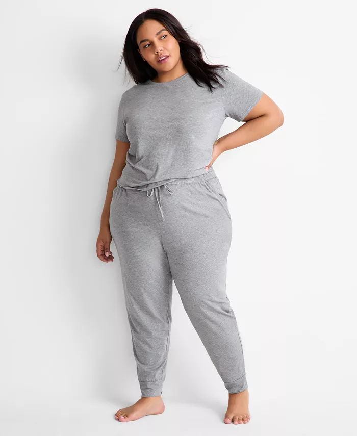 

Женские джоггеры-пижамные брюки XS-3X State of Day, серый