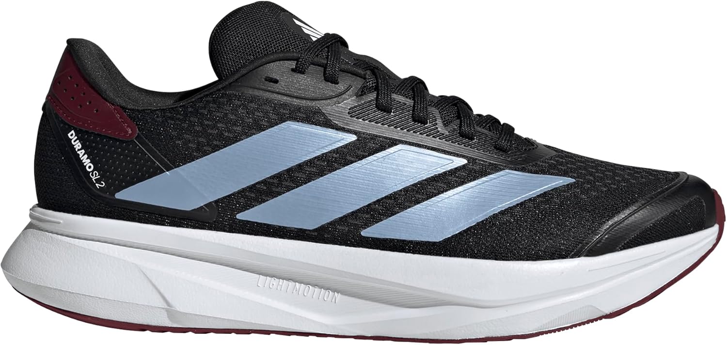 Мужские кроссовки для бега adidas Duramo SL 2, черный/красный/синий — фото 2