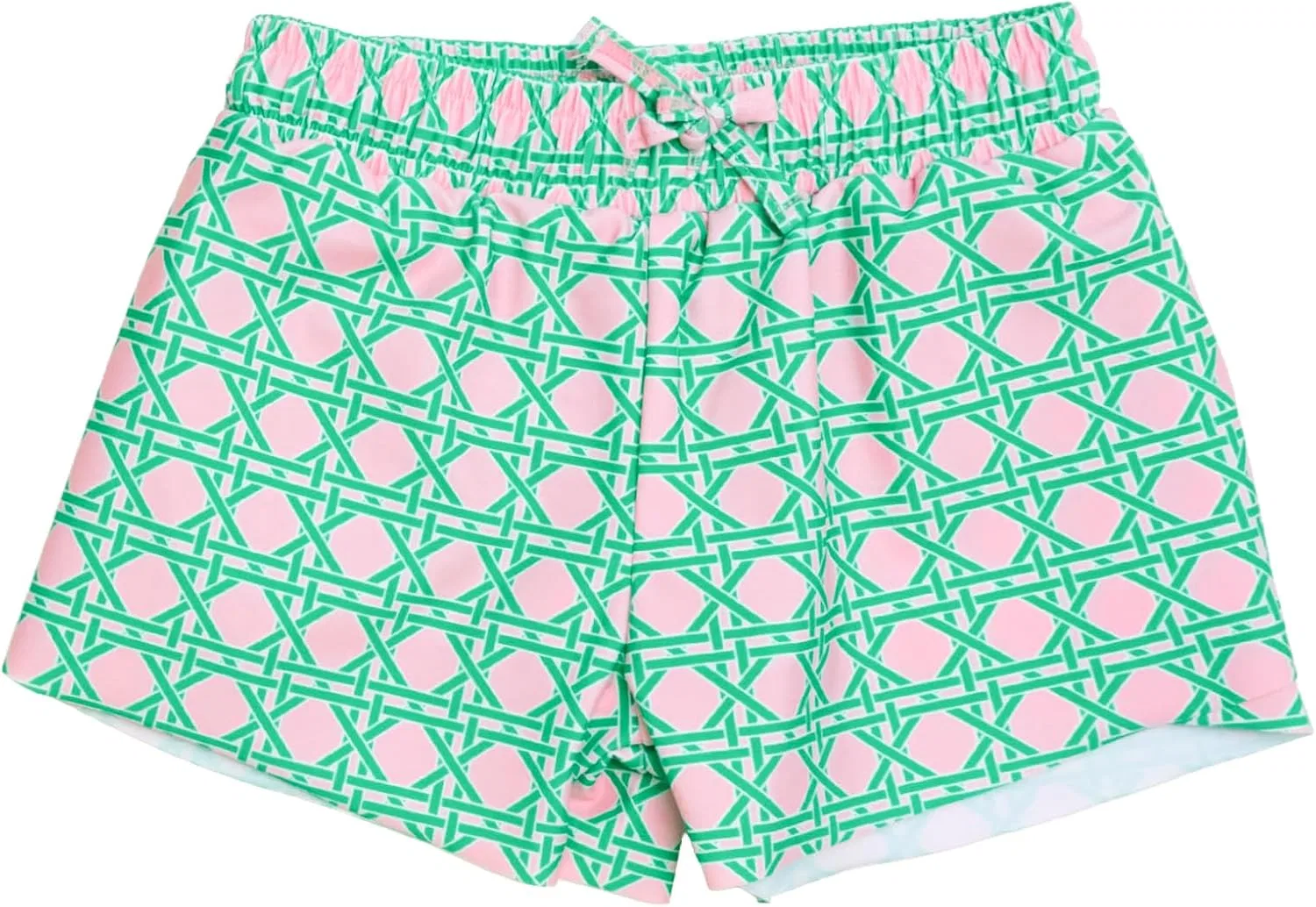 Шорты для девочек активные RuffleButts, цвет Pink Coastal Cane
