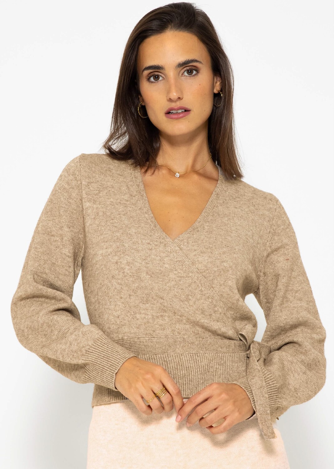 

Кардиган SASSYCLASSY Oversize Strick, серо-коричневый