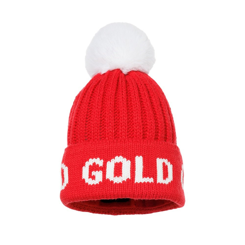 

Шапка Goldbergh Hodd с помпоном из искусственного меха (женская), Flame
