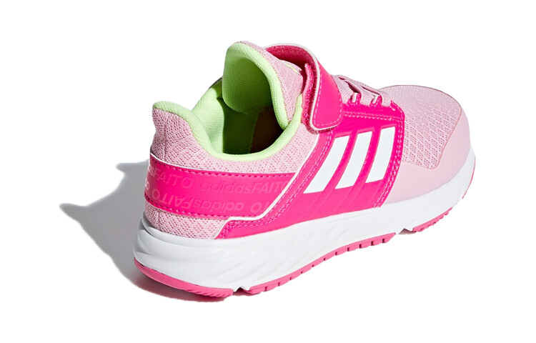 Fortafaito Kids Кроссовки детские низкие розовые/белые Adidas — фото 4