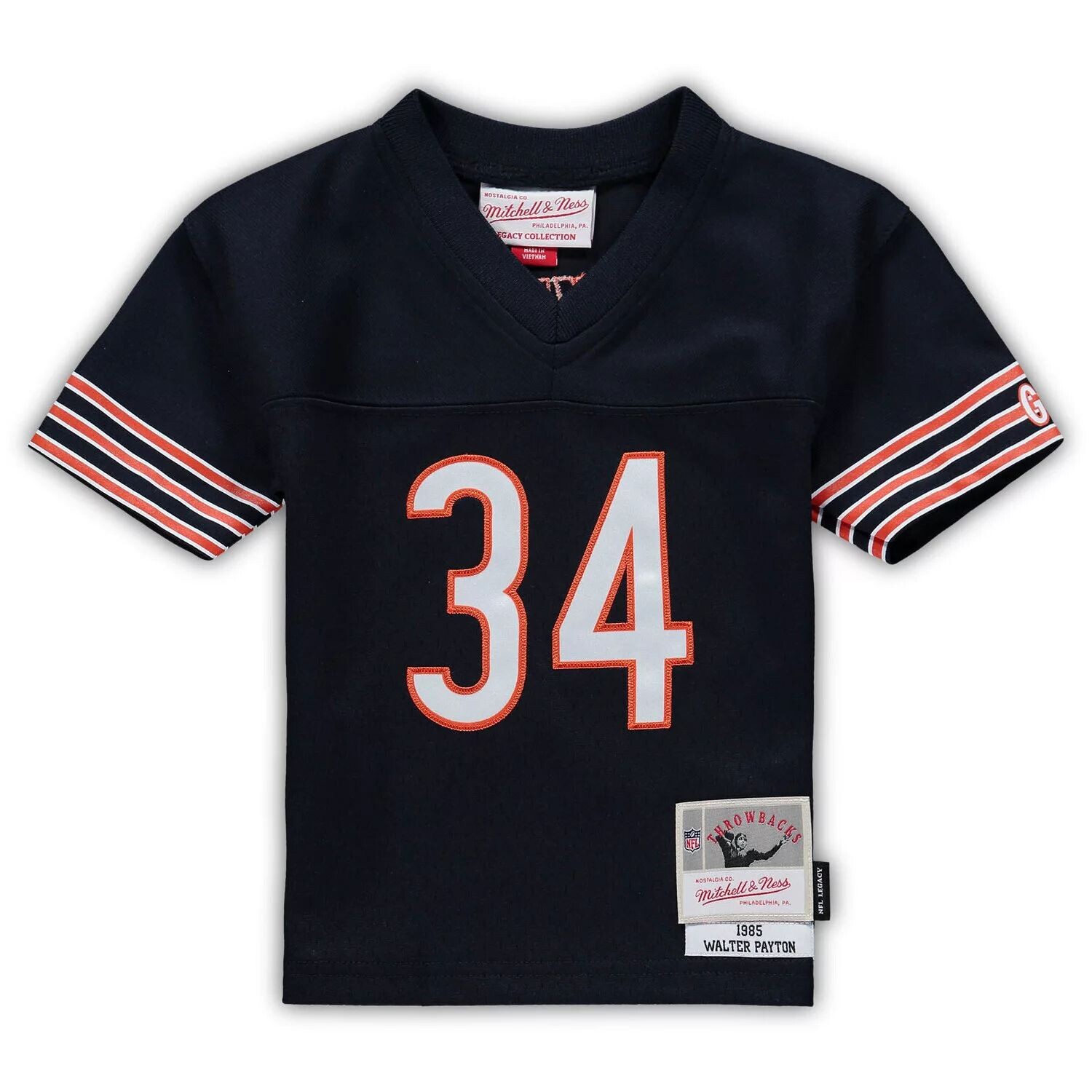 Джерси Infant Mitchell & Ness Walter Payton Navy Chicago Bears 1985 года, вышедшее на пенсию Legacy Unbranded — фото 2
