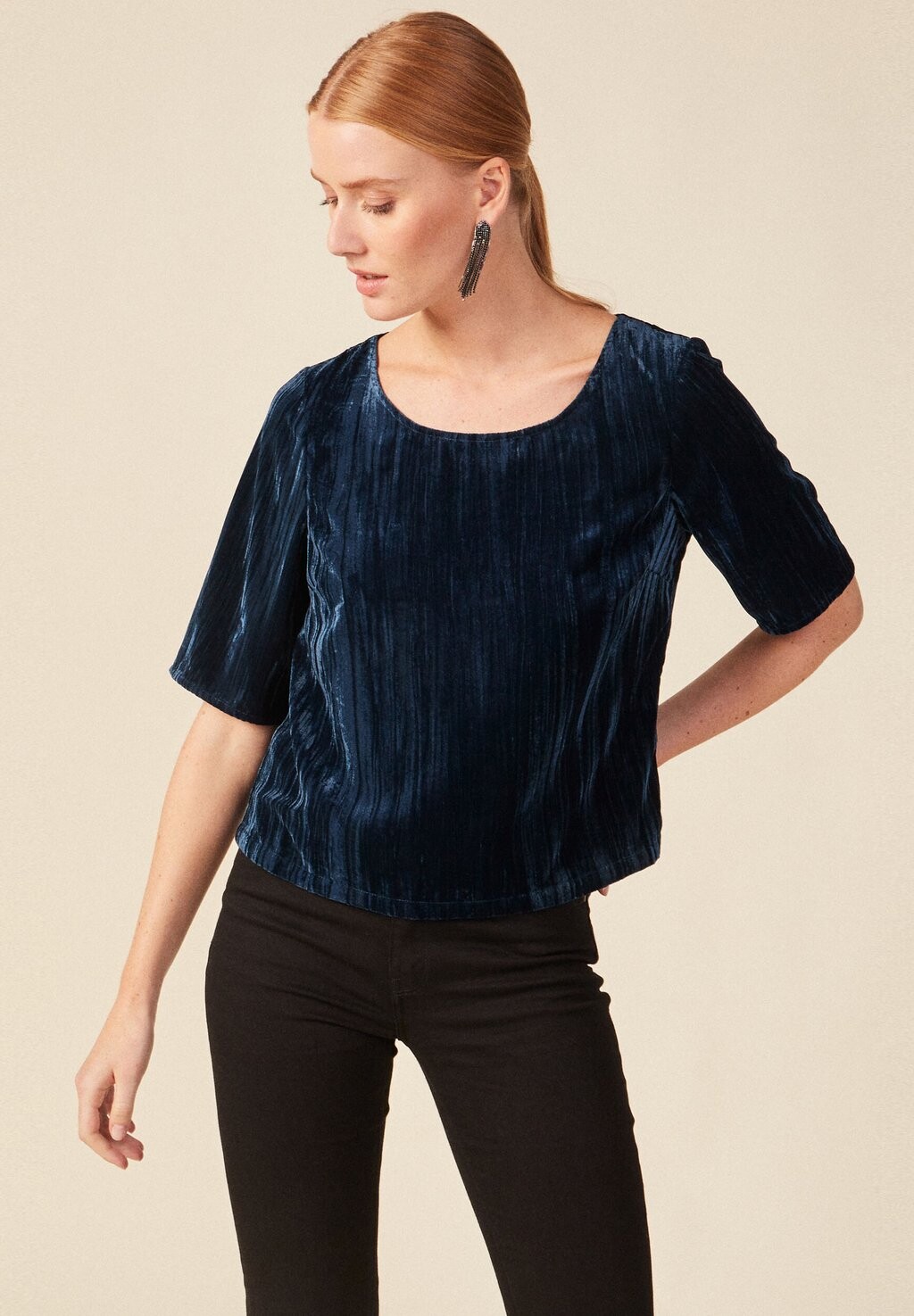

Блузка ÖKOFREUNDLICHE BONOBO Jeans, цвет bleu canard