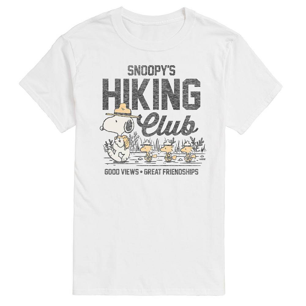 

Мужская футболка с рисунком Peanuts Snoopy Hiking Club Licensed Character, белый