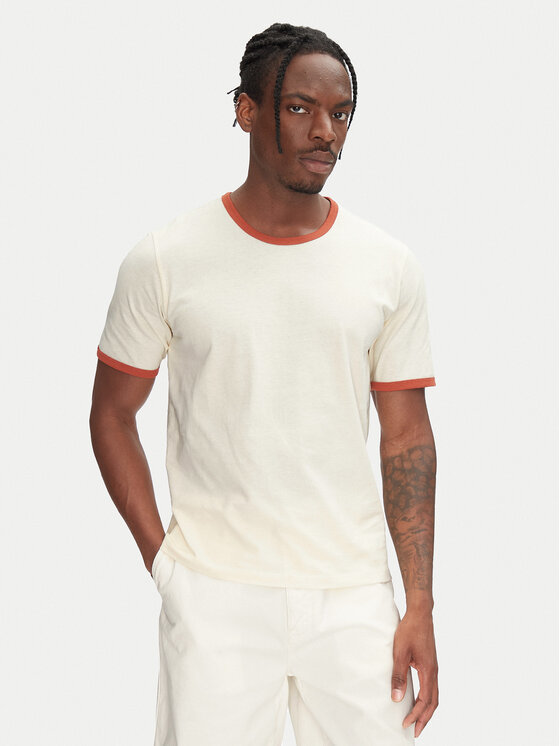 

Футболка обычного кроя Ringer 12277262 Jack&Jones, экрю