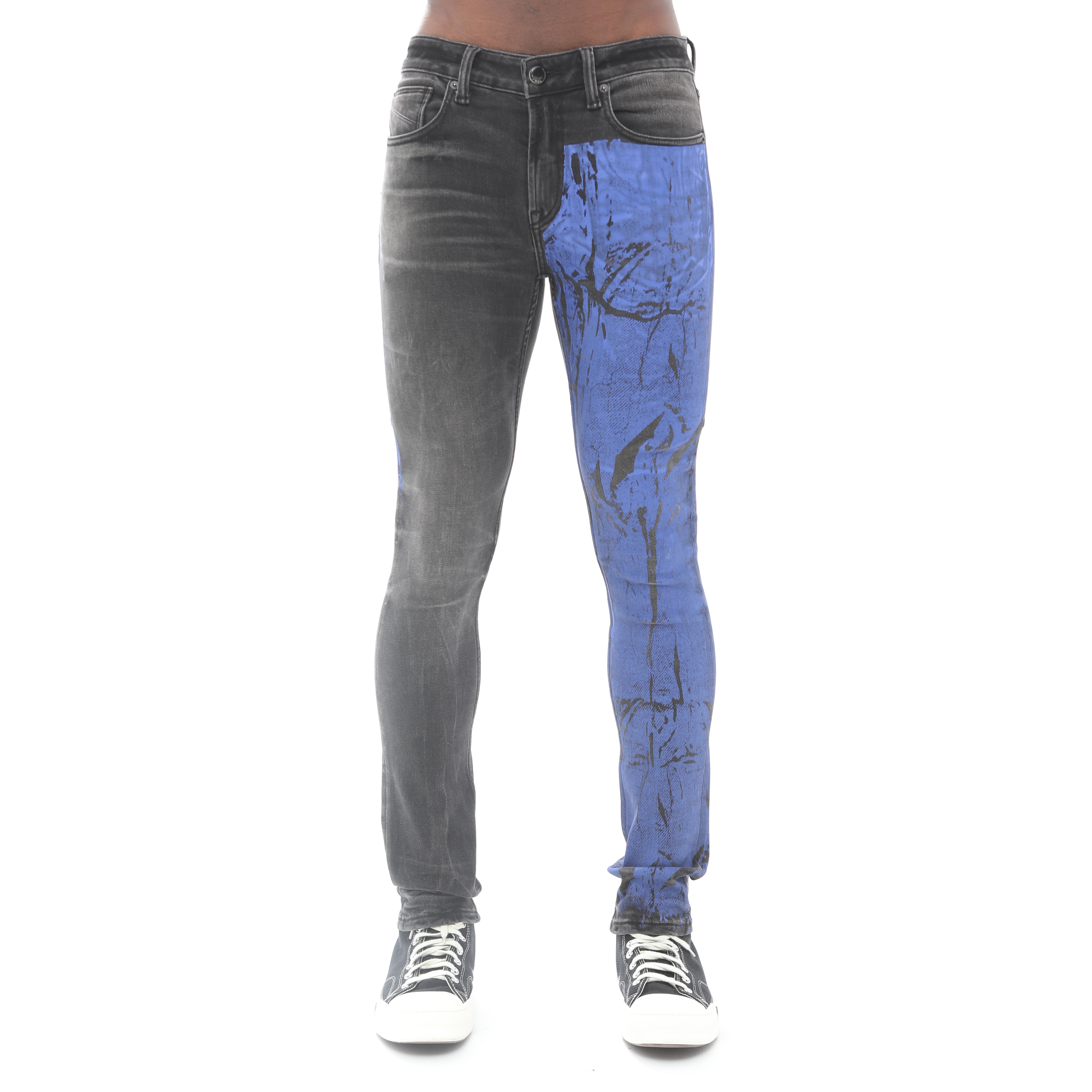 

Strat Super Skinny Fit Джинсы с мятым эффектом HVMAN, цвет multi