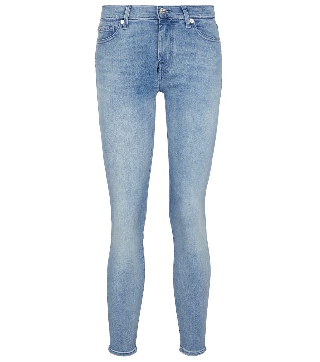 

Джинсы Skinny B(air) средней посадки 7 For All Mankind, Bair Mirage Light Blue