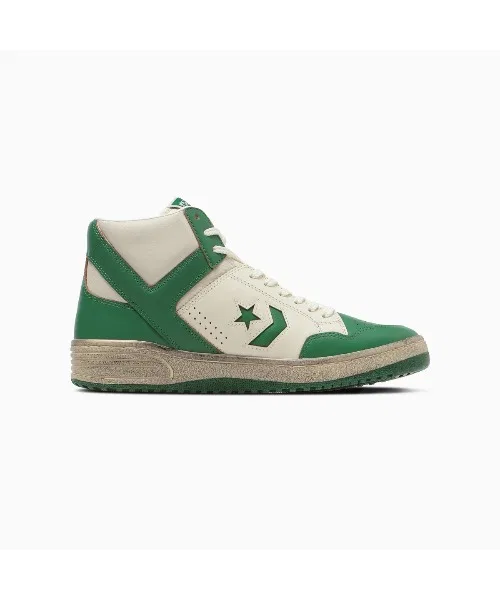 Мужские кроссовки Converse Weapon HI Stranger Things зелёные — фото 3