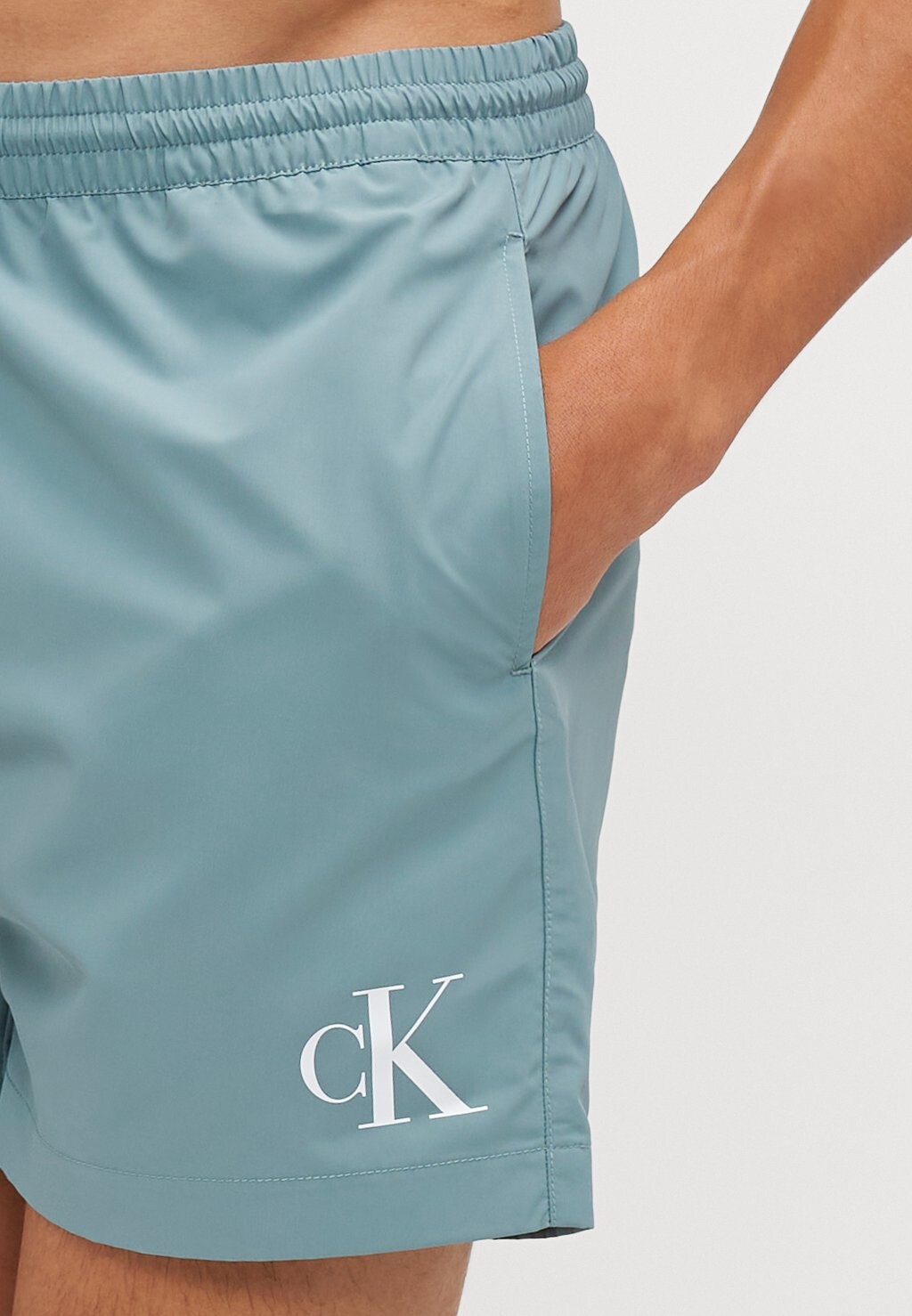 

Шорты для плавания MEDIUM DRAWSTRING Calvin Klein Swimwear, сине-серый