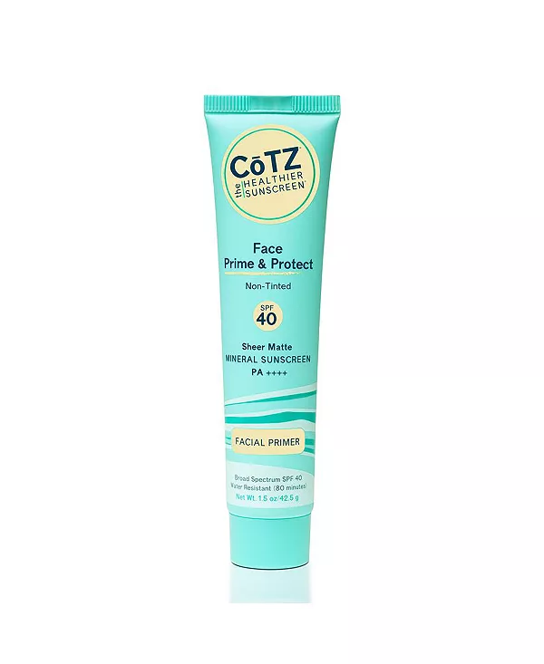 

Праймер для лица и защита spf 40, не тонированный Cotz Skincare, turquoise/aqua