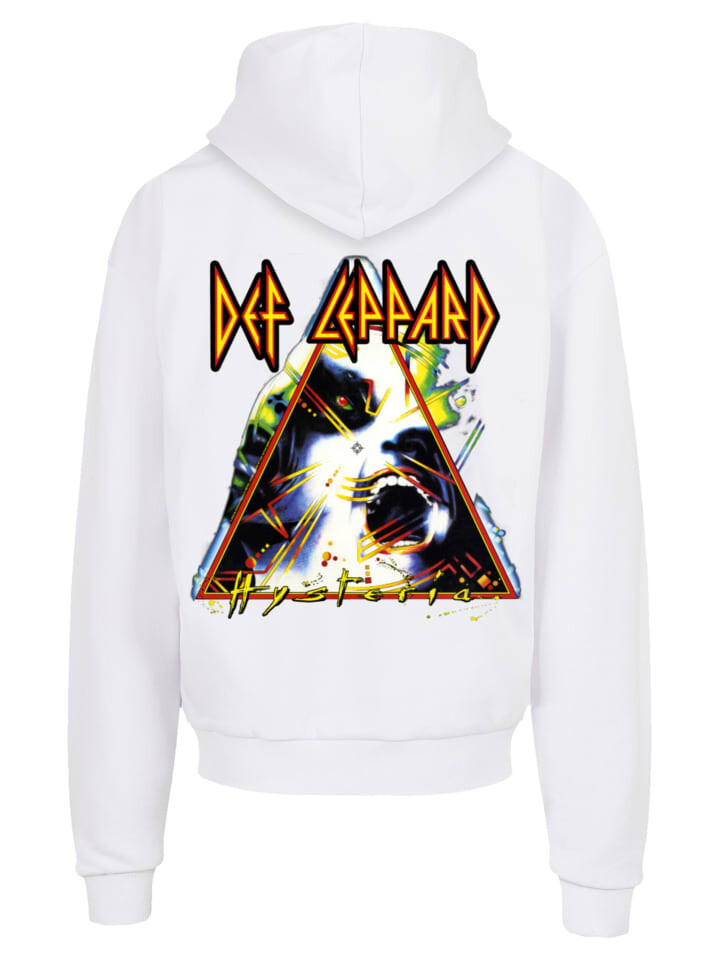 

Пуловер F4NT4STIC Ultra Heavy Hoodie Def Leppard Hysteria, белый