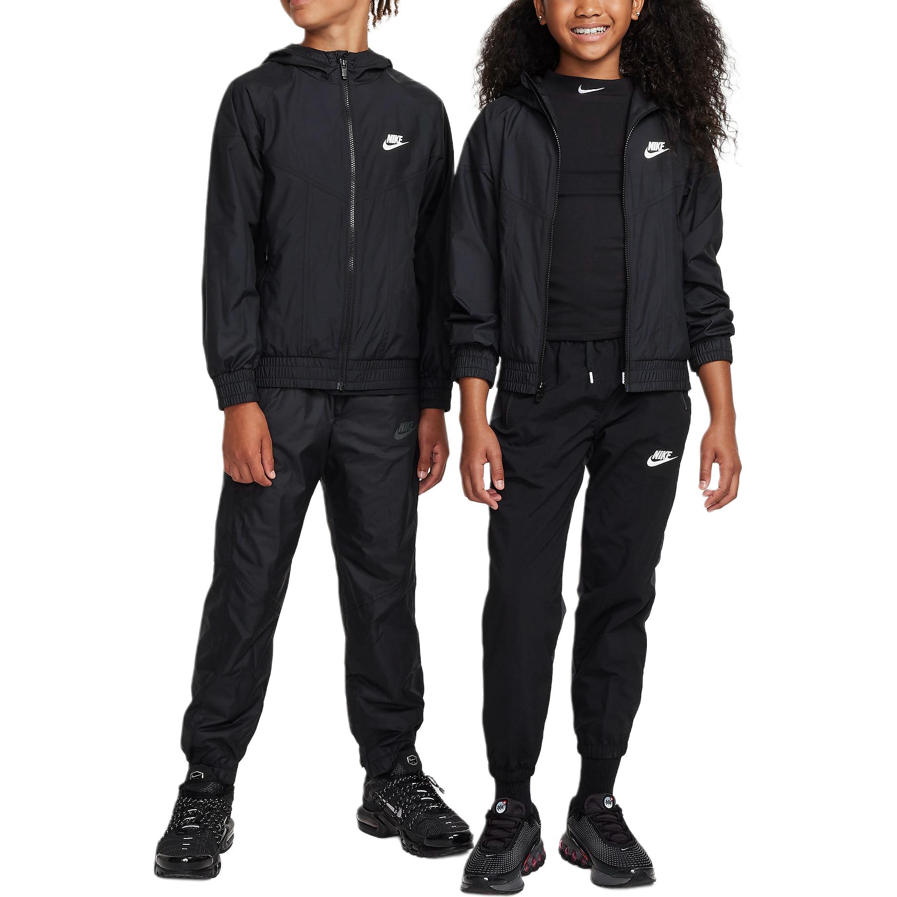 Nike Куртки и пальто Спортивная одежда Черно-белая Детская одежда 3-7 лет — фото 4