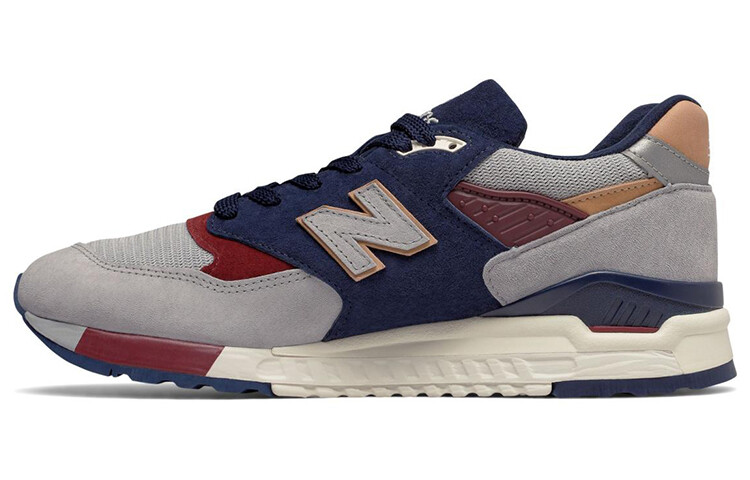 

Кроссовки мужские NB 998 с низким верхом серые/синие/красные/м New Balance