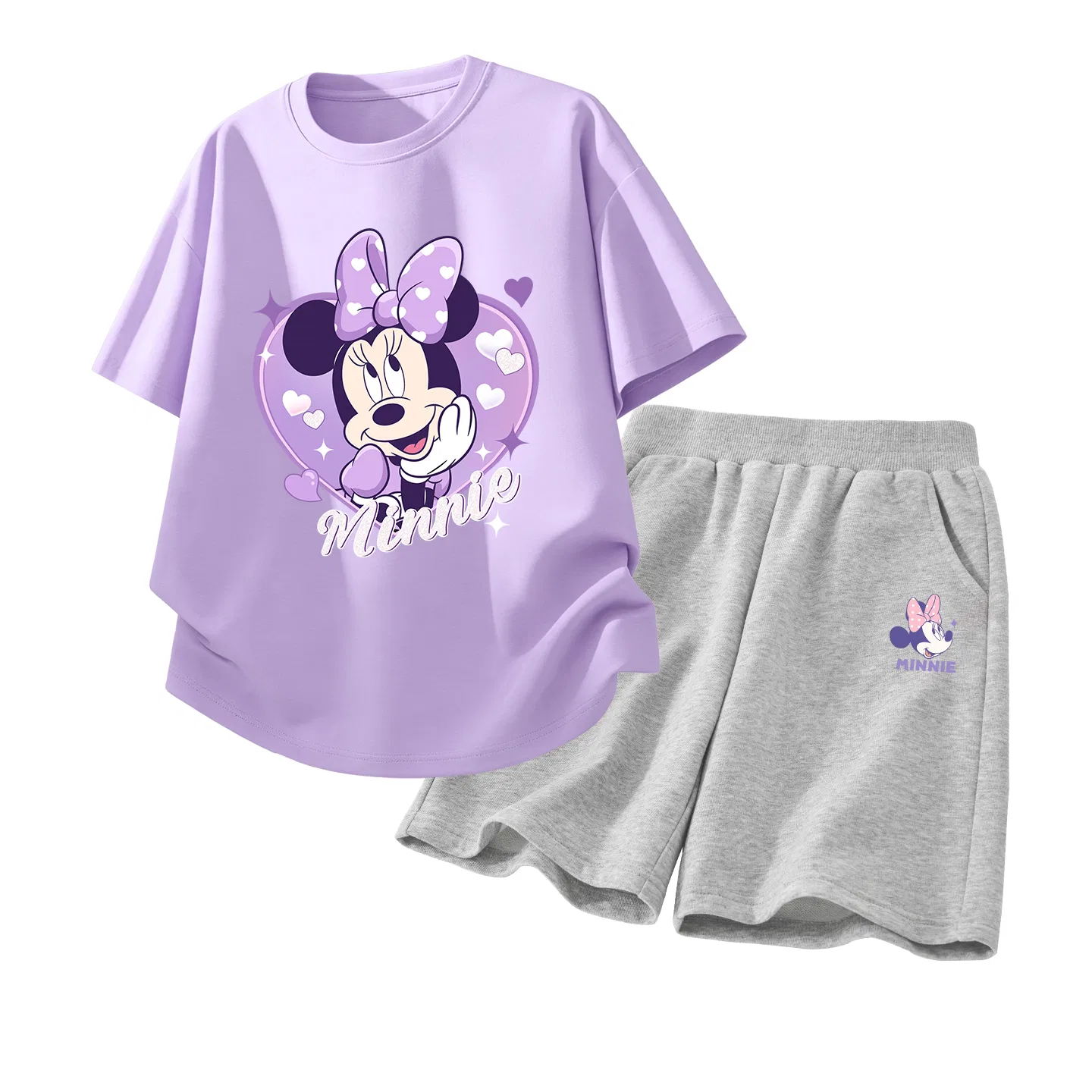 Спортивный костюм для детей Disney Casual Sportswear Crew Neck Thin фиолетовый+черный — фото 3