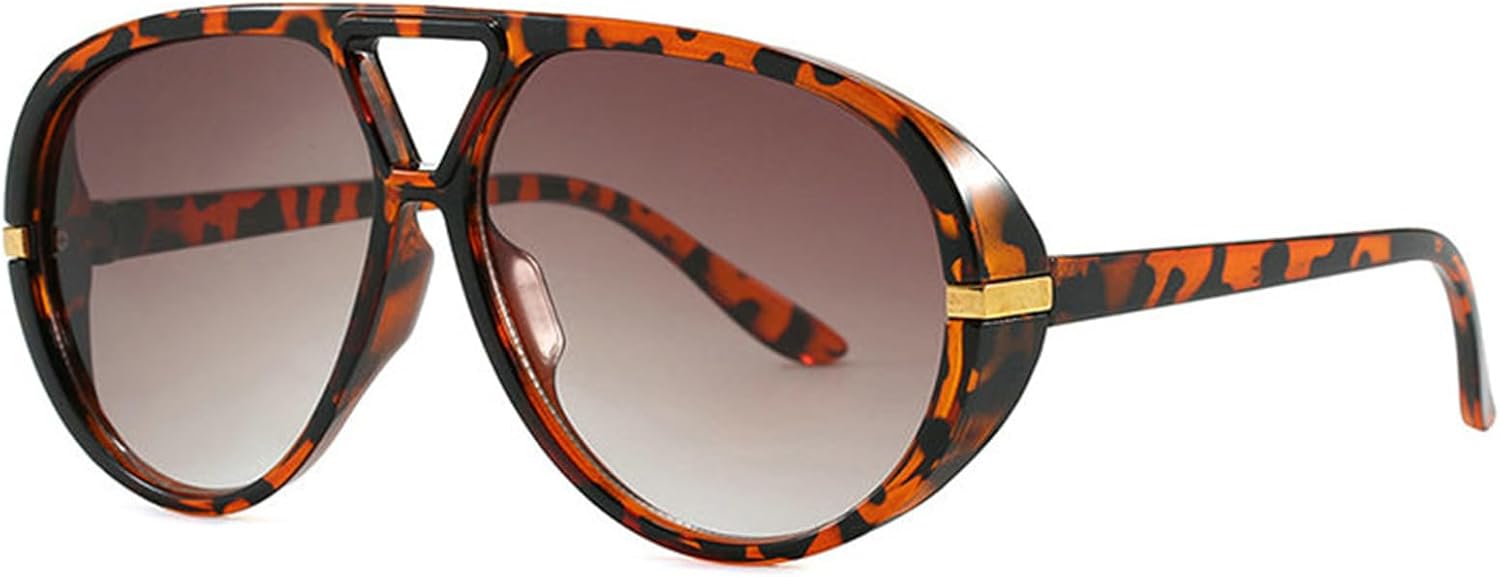 

Солнцезащитные очки COTIA увеличенного размера в овальной форме "пилот" для женщин и мужчин, классические квадратные, с двойной перемычкой, винтажные, для активного отдыха, вождения и путешествий, Leopard