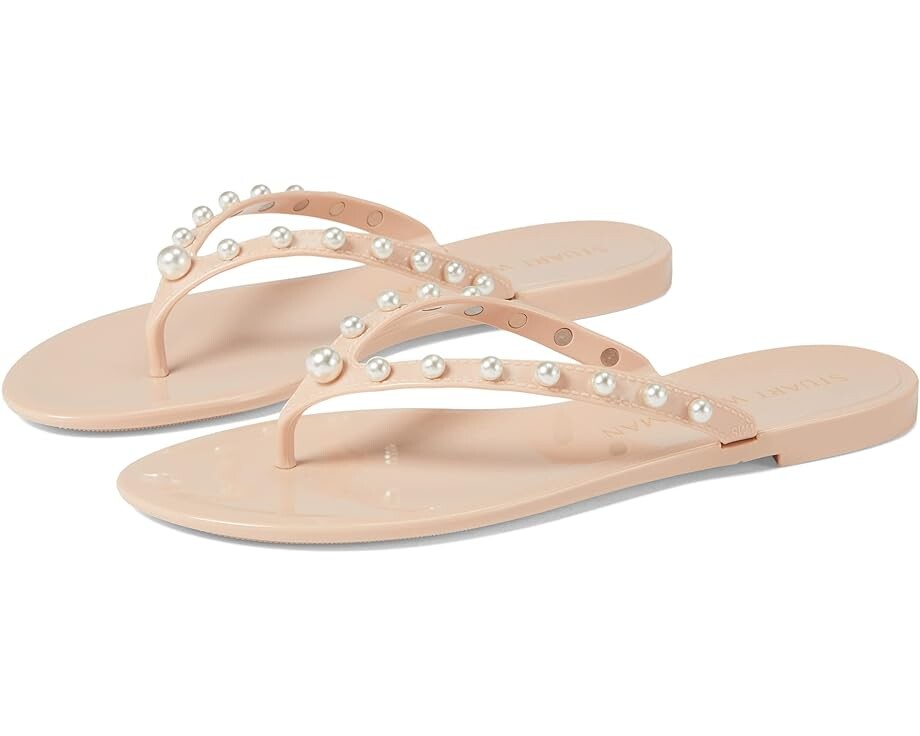 

Сандалии Stuart Weitzman Goldie Jelly Flip-Flop, цвет Poudre