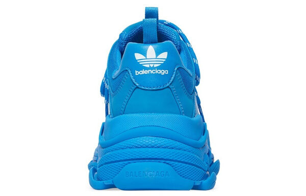 Кроссовки x adidas triple s sneakers 'blue white' Balenciaga, синий — фото 4