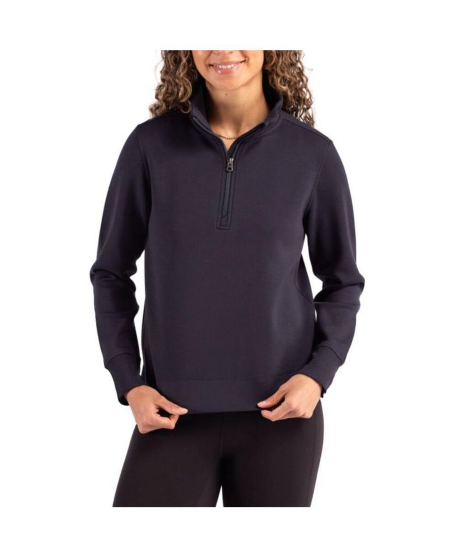 

Женская универсальная толстовка Roam Epic Versatility из переработанных материалов с застежкой-молнией до середины груди Cutter & Buck, Navy blue