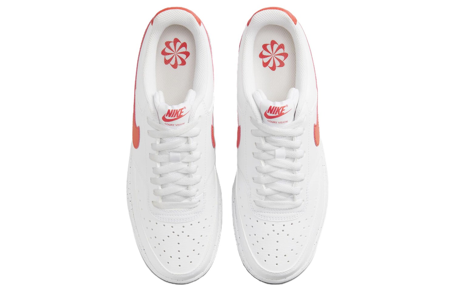 Кроссовки Nike Court Vision Low Next Nature 'White Picante Red' — фото 4