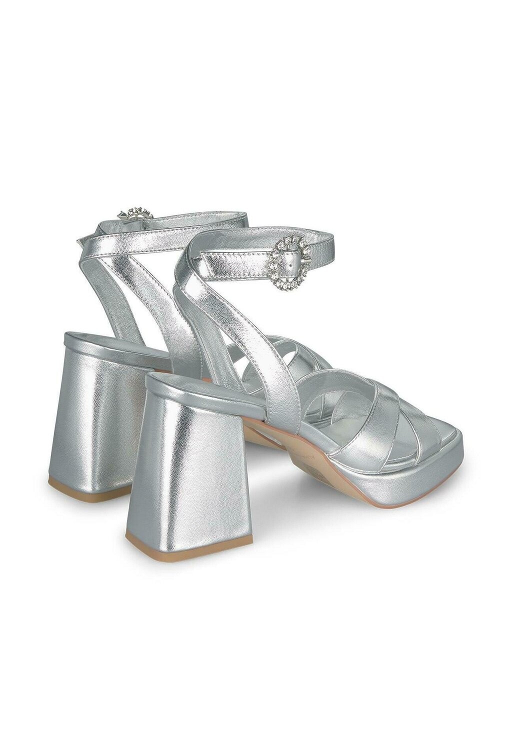 

Босоножки на каблуке Alma en Pena, серебро