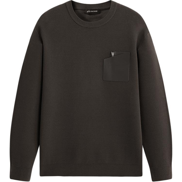 

PEACEBIRD MEN Трикотаж мужской Partridge Brown 1 Crew Neck Moderate