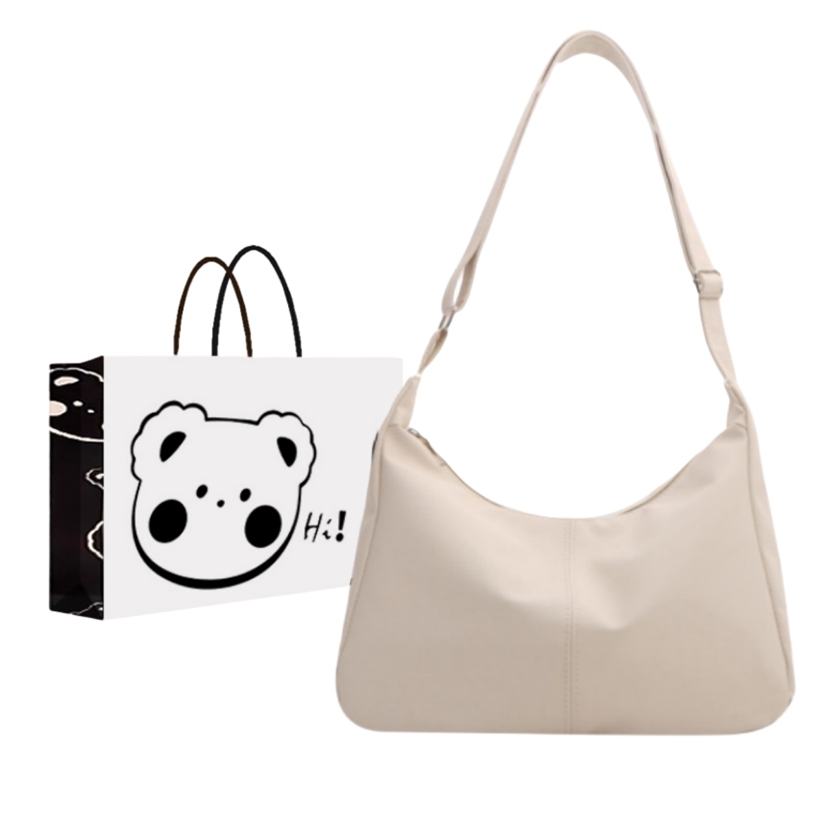 

NX DOUGHNUT Сумка шоппер унисекс разноцветная, White